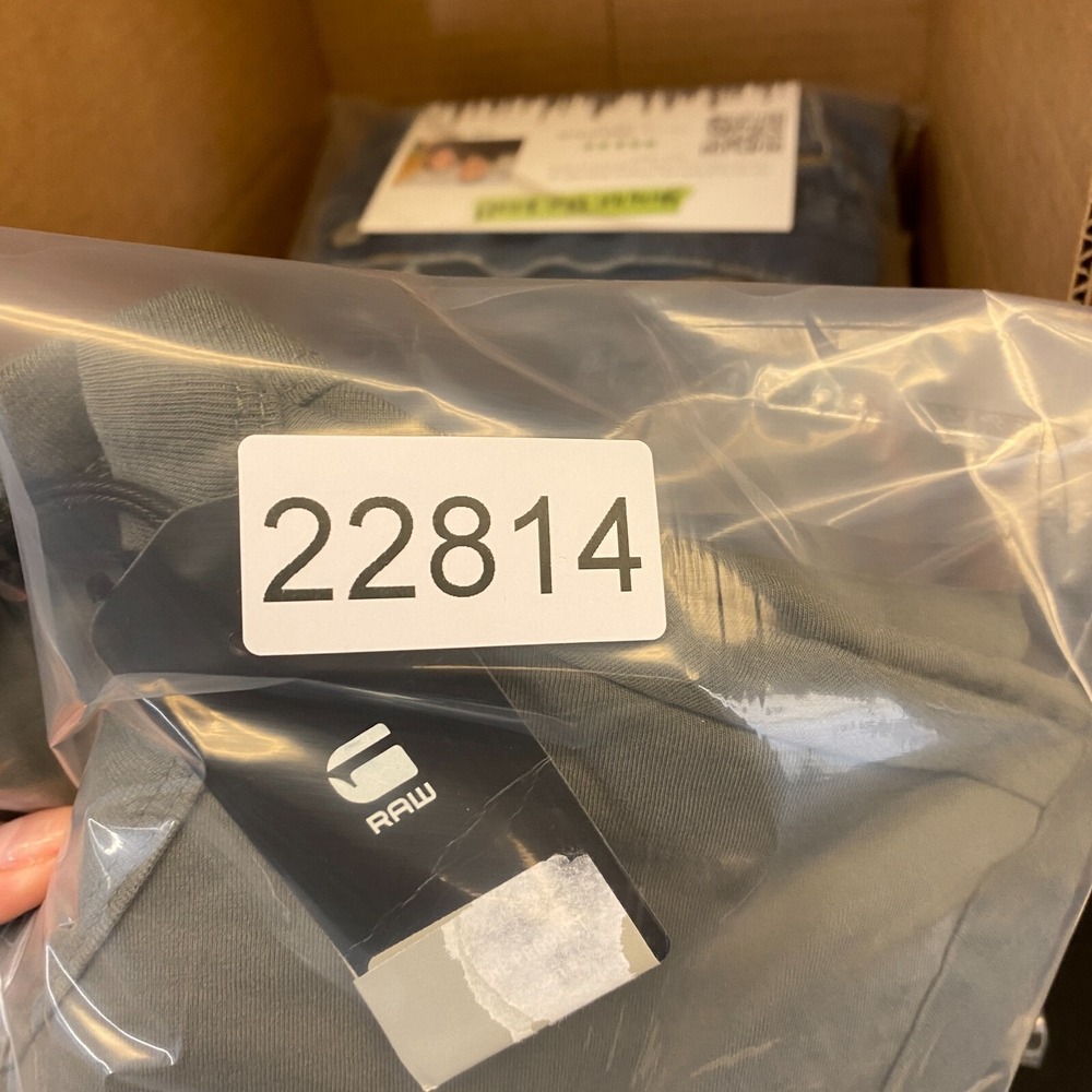 G-Star Shirt Mens Medium Short Sleeve G Raw Big Logo Green Cotton Blend Daplin - Picture 12 of 12